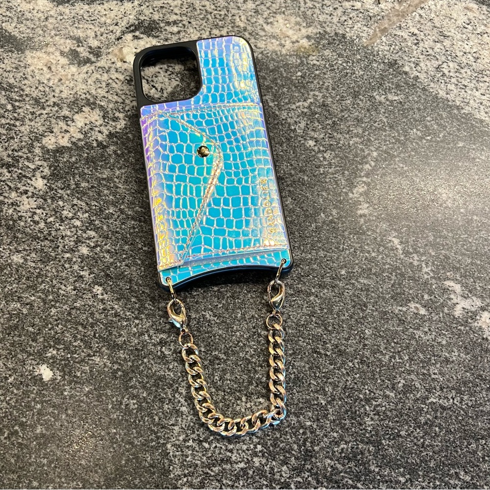 iPhone 13pro max phone case and wristlet